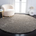SAFAVIEH Milan Shag 7 ft Round Grey Rug - Plush 2-in Pile