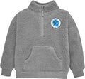 Gray Sherpa Mock Neck Baby NFL Pull Over Sweatshirt - Warm Sherpa