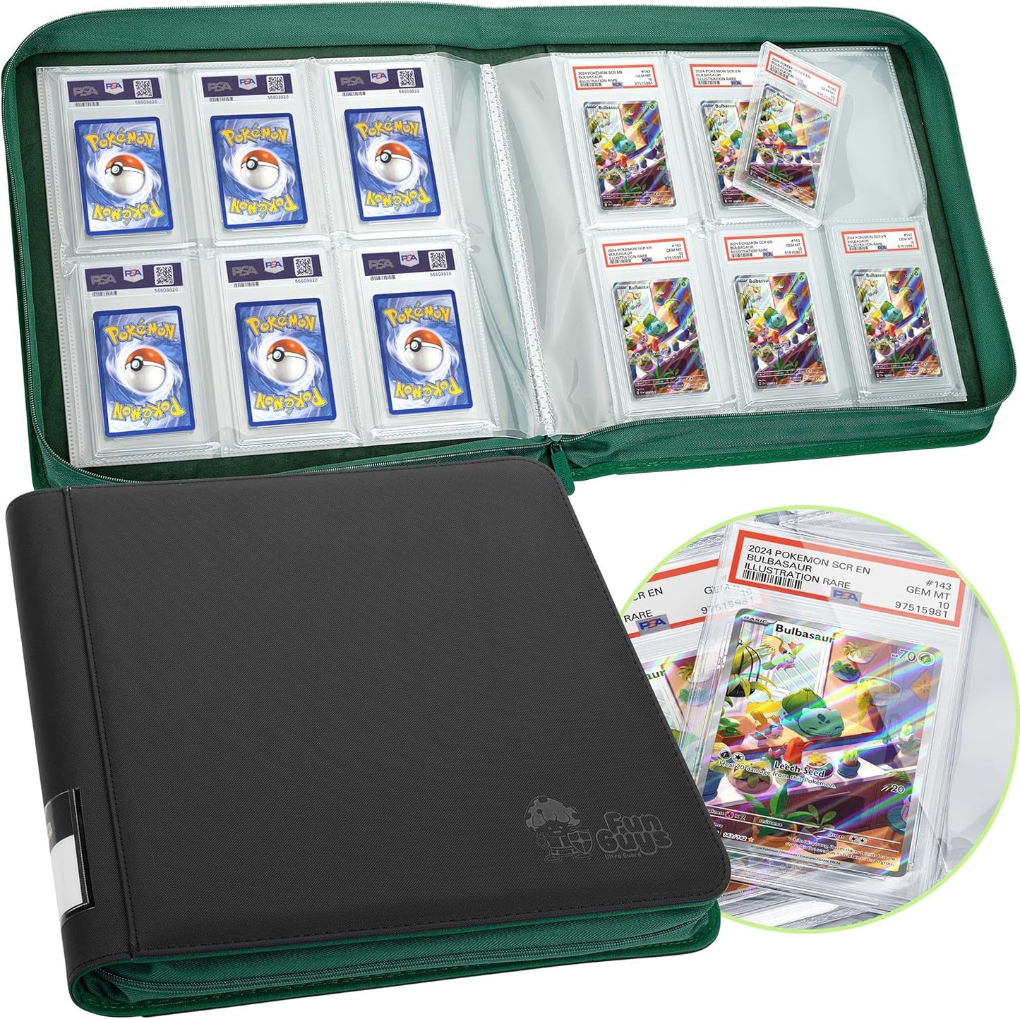 FunGuys Graded Card Binder for 60 PSA Slab Holders