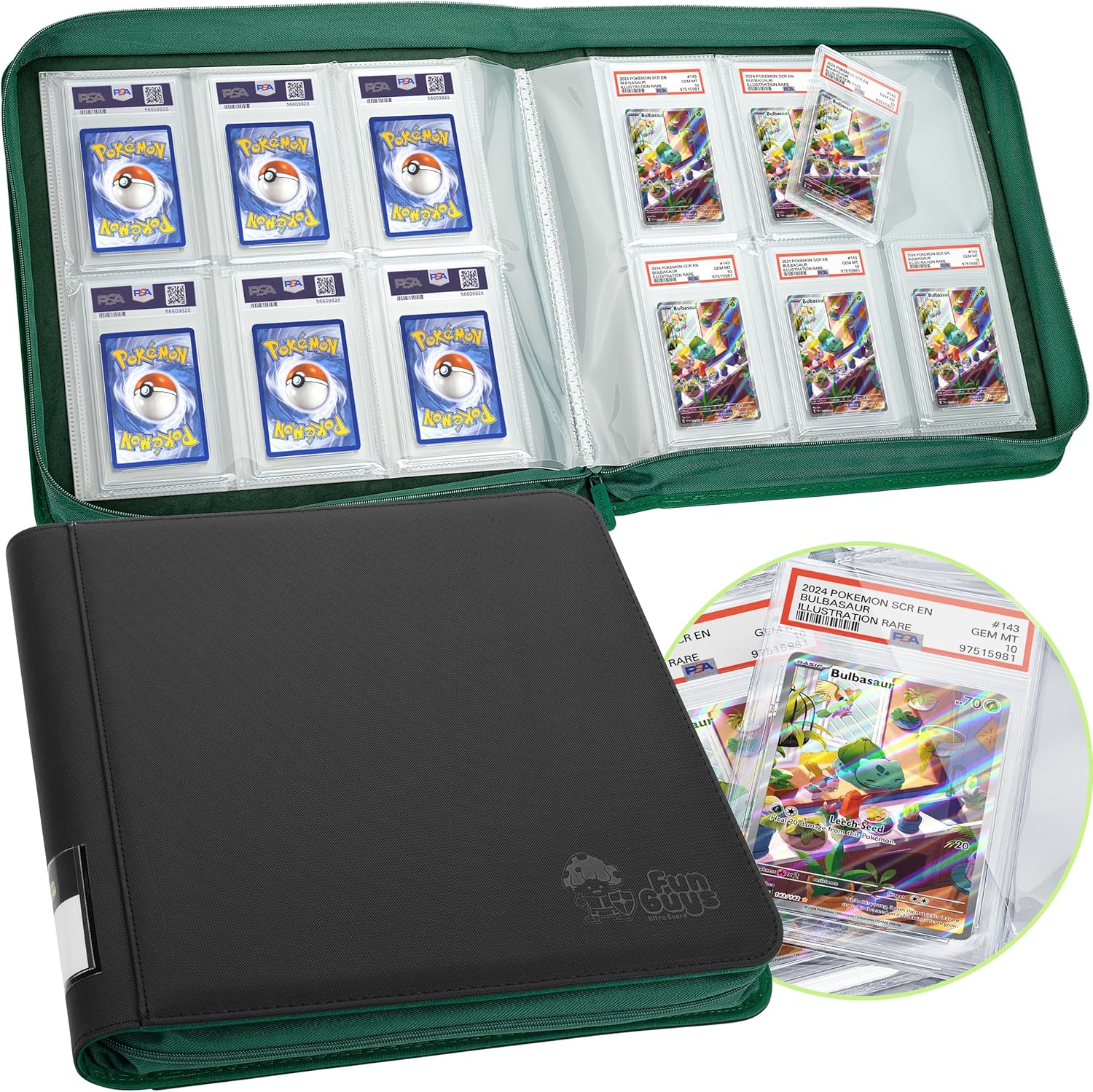 FunGuys Graded Card Binder for 60 PSA Slab Holders