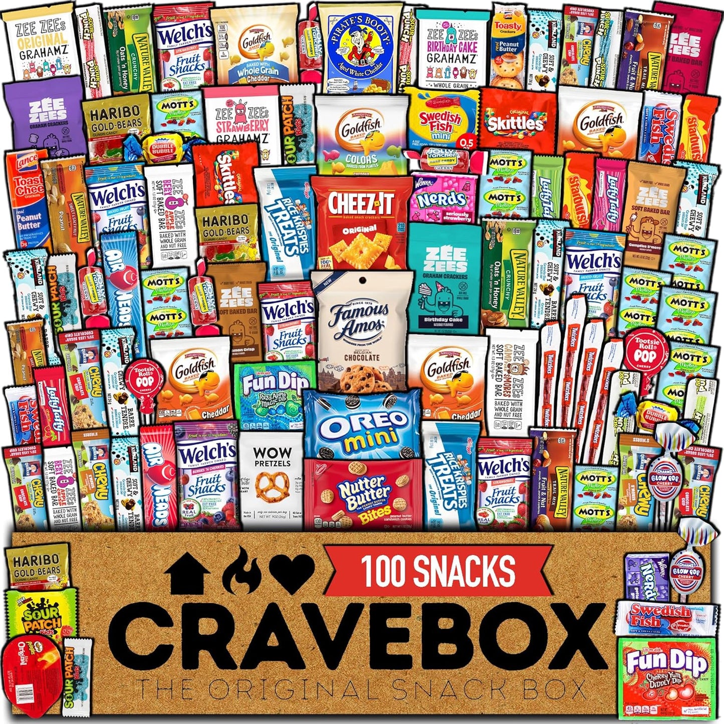 CRAVEBOX Snack Box Halloween Variety Pack for All Ages and Occasions