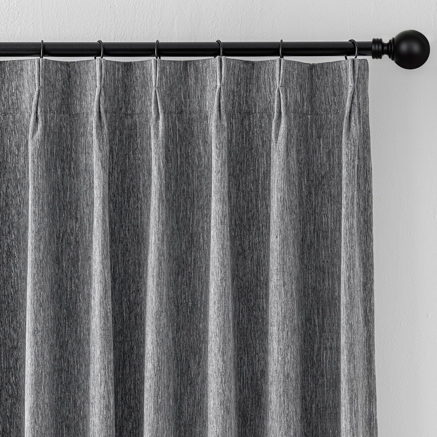 MYSKY HOME Dark Grey Blackout Curtains for Ultimate Light Blocking