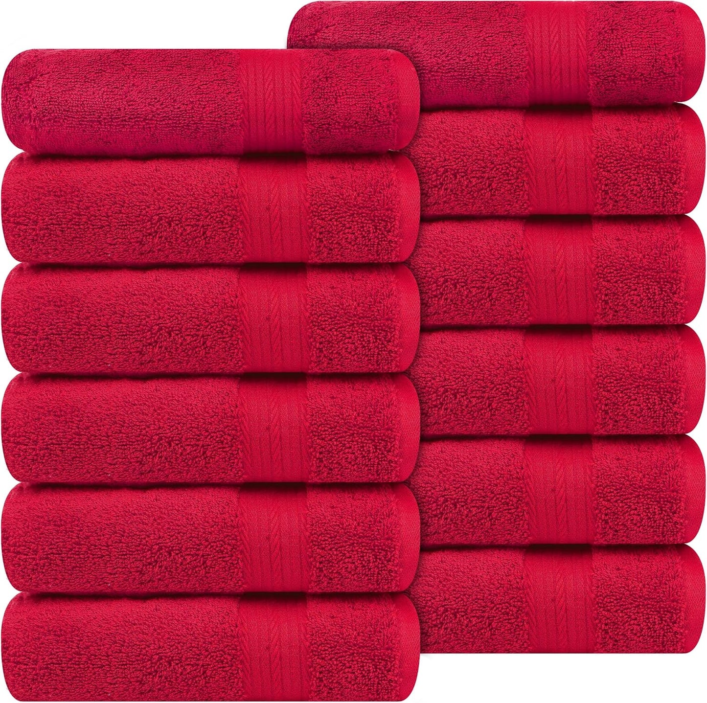 Ample Decor Hand Towels 18 X 28 Inch Pack of 12 for Daily Use
