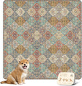 Washable Pee Pads for Dogs 48 in x48 in - Stylish Leak-Proof Mat