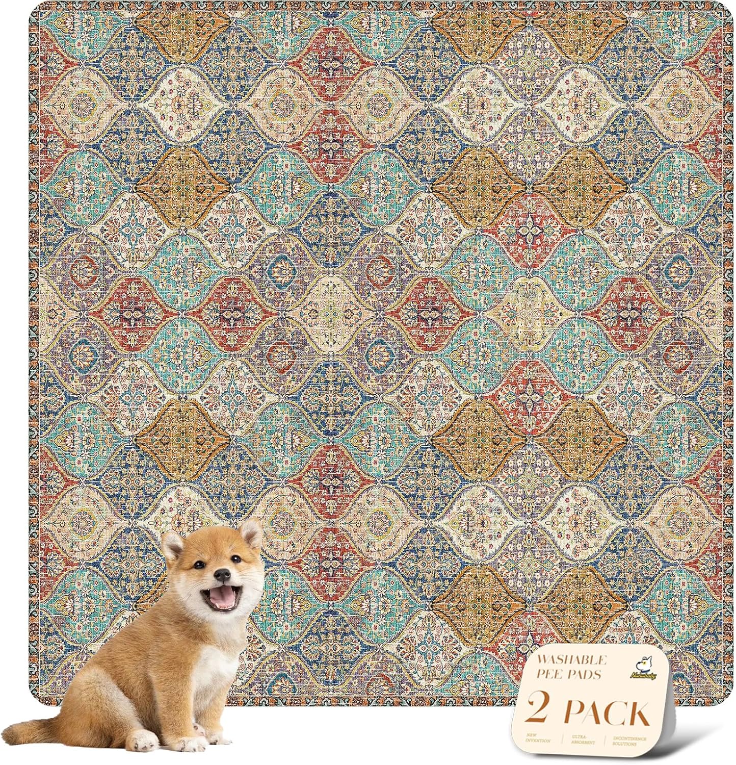 Washable Pee Pads for Dogs - Stylish, Non-Slip, Leak-Proof