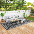Outsunny Reversible Waterproof Outdoor Patio Rug for All Seasons