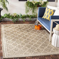 SAFAVIEH Courtyard 4 ft x 4 ft Trellis Outdoor Rug - Durable Patio