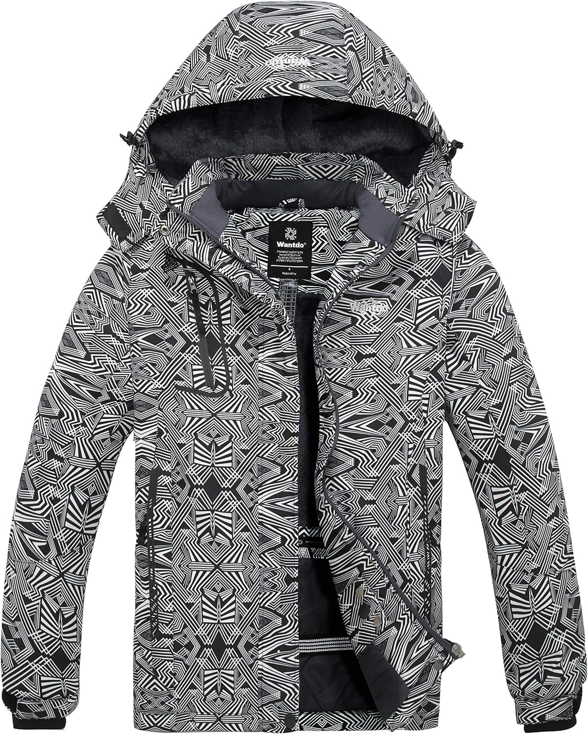 Wantdo Women's Mountain Waterproof Ski Jacket for Winter Adventures