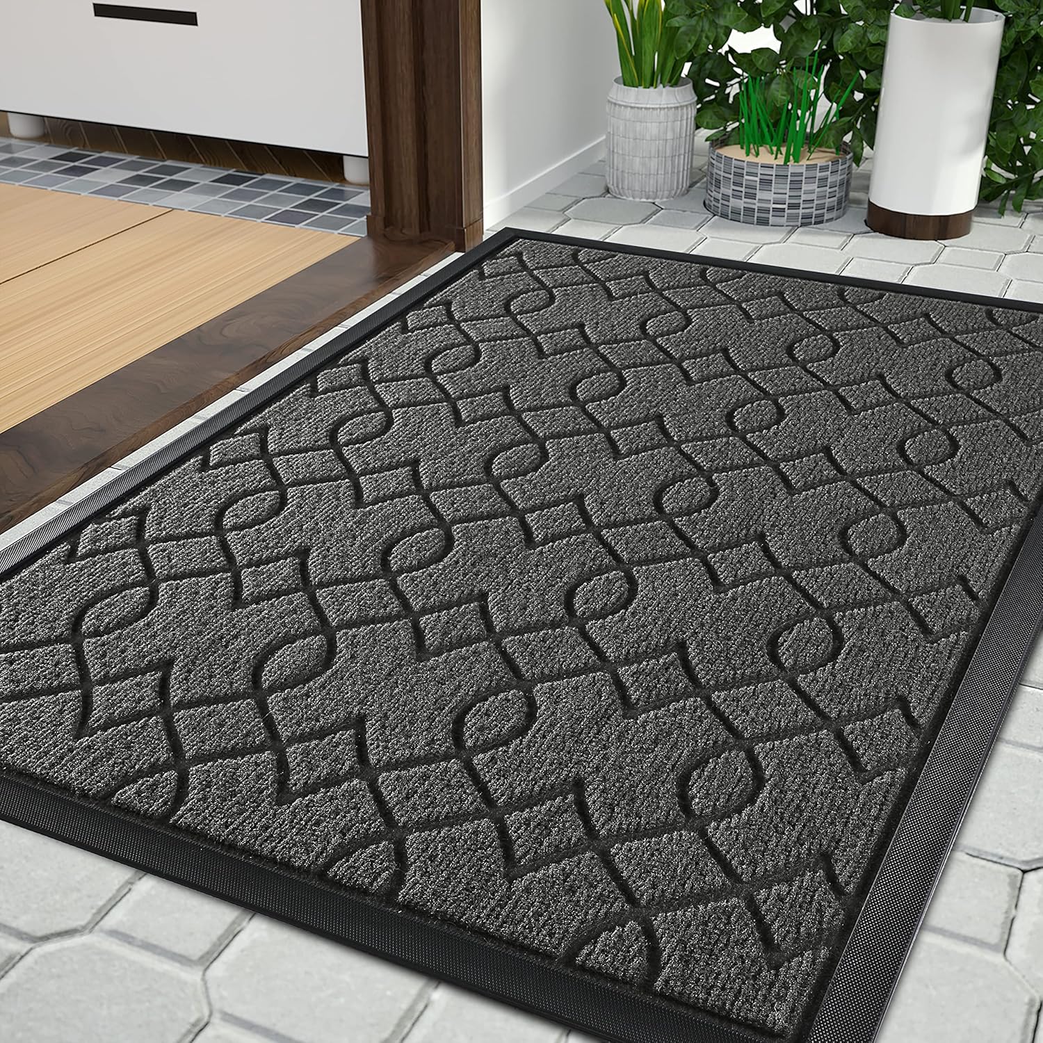 Yimobra Large Door Mat 36x24 for All-Season Outdoor Use