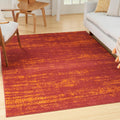 Nourison Home Essentials 5 ft x 7 ft Red Modern Rug - Durable Outdoor