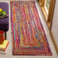 SAFAVIEH Cape Cod Runner Rug 2ft3ft x 7ft - Handmade Jute & Cotton