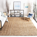 SAFAVIEH Area Rug 8x10 Natural Brown Jute - Chunky Handmade Texture