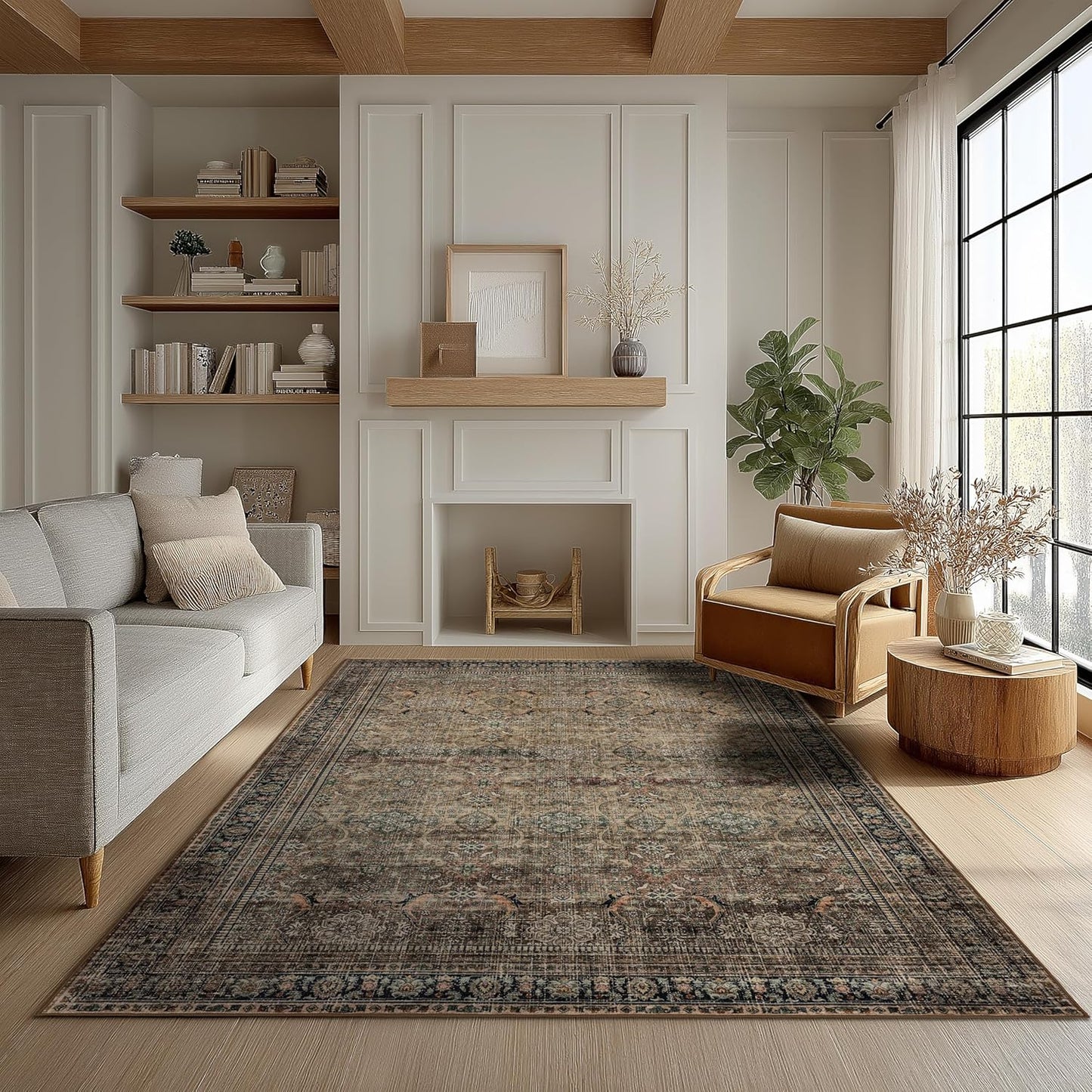 Ultra Soft Non Slip Area Rug for Living Room and Bedroom