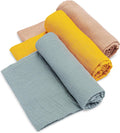 Swaddle Blankets Pack of 3 100% Cotton Muslin - Dune Set