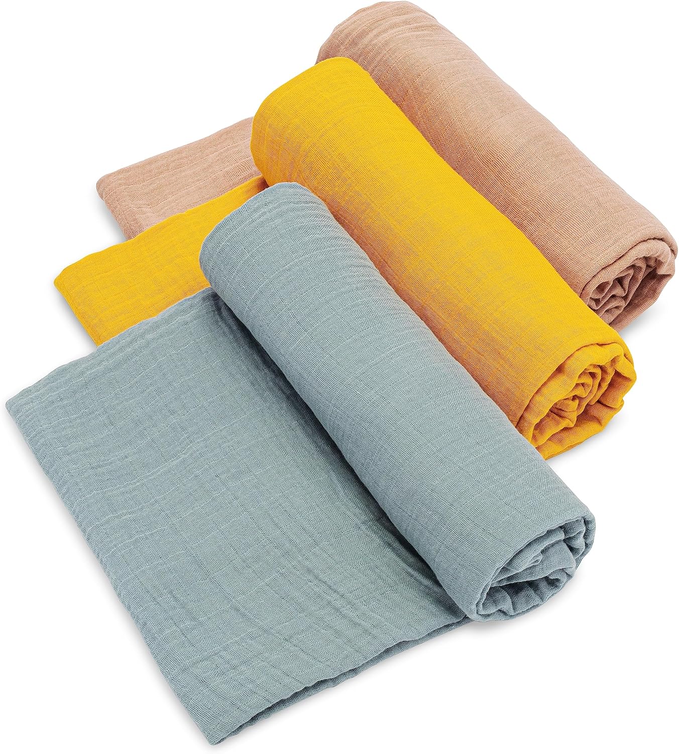 Parker Baby Co. Swaddle Blankets - Soft Cotton Muslin Set