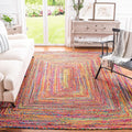 SAFAVIEH Area Rug 8x10 Cape Cod Collection - Handwoven Jute & Cotton