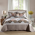 Travan Queen Quilt Set 3-Piece Reversible Oversized - Soft Comfort