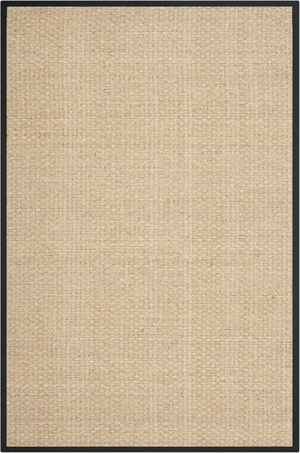 Natural Fiber Area Rug 6x9 - Seagrass Basketweave Pattern