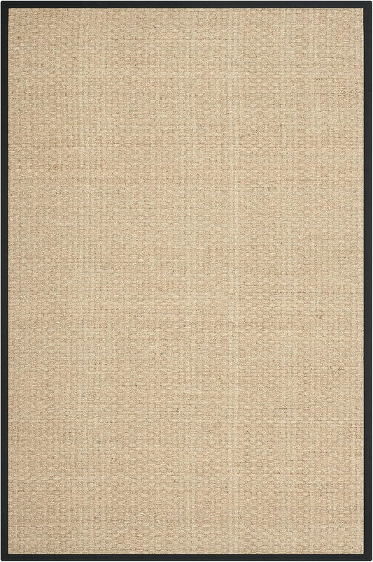 Natural Fiber Area Rug 6x9 - Seagrass Basketweave Pattern