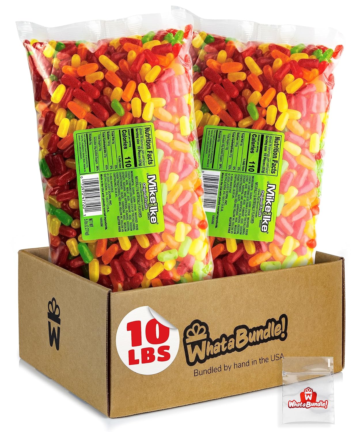 Mike and Ike Original Flavors Bulk Pack - 10lbs of Chewy Candy