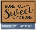 Natural Coco Coir Heavy Duty Doormat 24x36 - Durable Welcome Mat