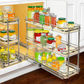 Pull Out Spice Rack Organizer 6in x 21in - 3 Tier Slide Out