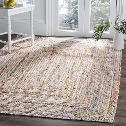 Handmade Jute & Cotton Area Rug 11x15 - Cape Cod Collection