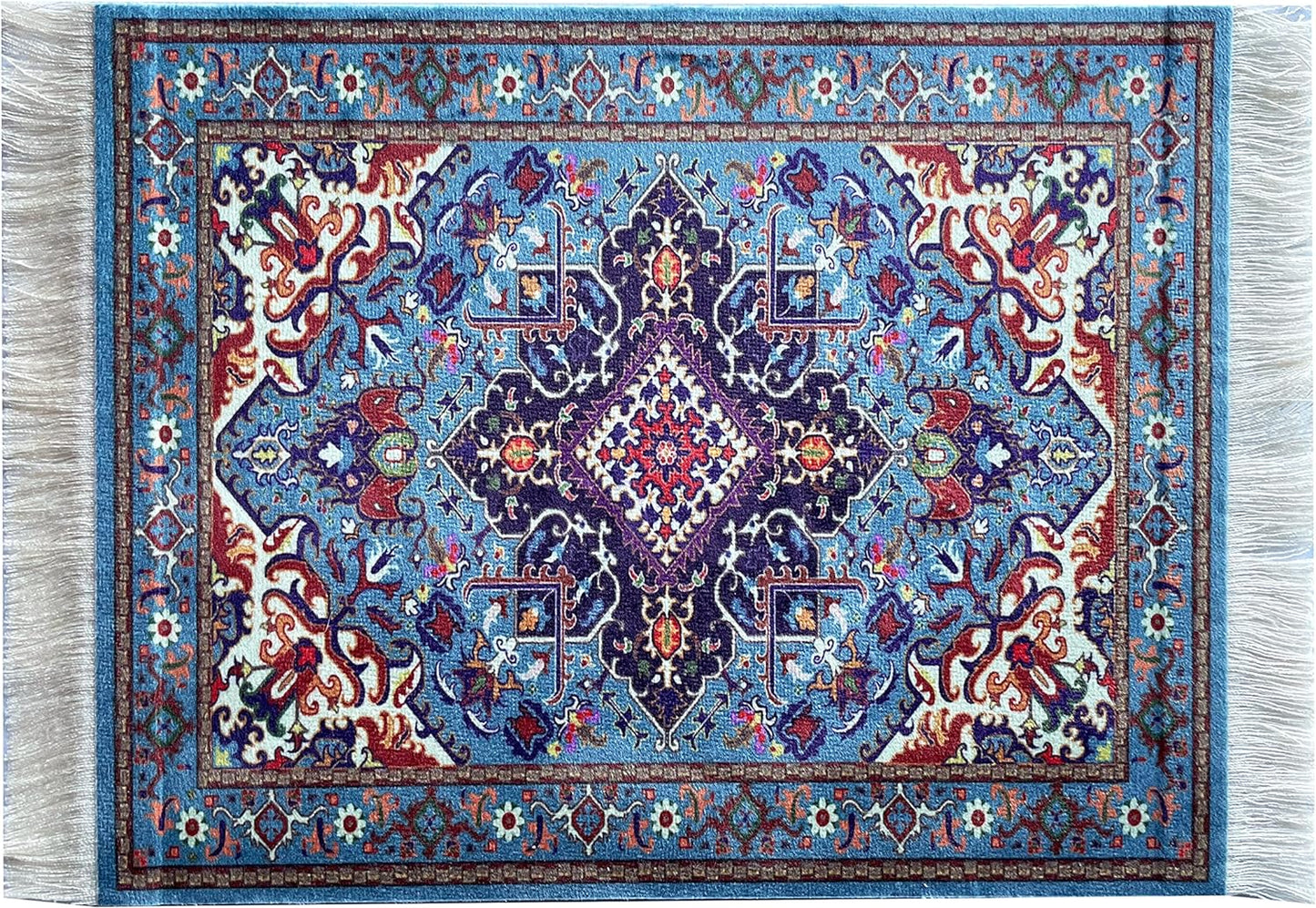 Inusitus Blue Oriental Rug Mousepad - Elegant Non-Slip Design