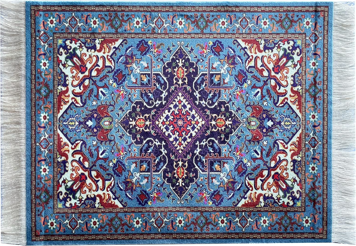 Inusitus Blue Oriental Rug Mousepad - Elegant Non-Slip Design