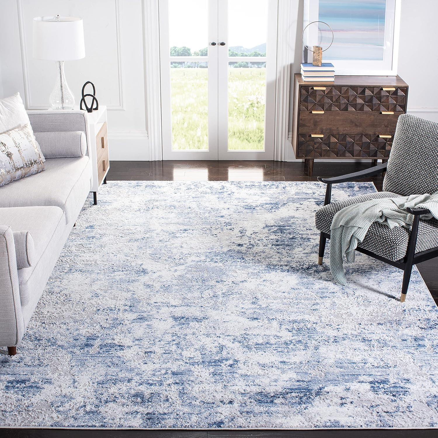 SAFAVIEH Amelia Collection X-Large Area Rug - Modern Abstract Design