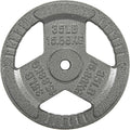 Cast Iron Plate Weight Plate 45 LB - Solid Grip, Baked Enamel