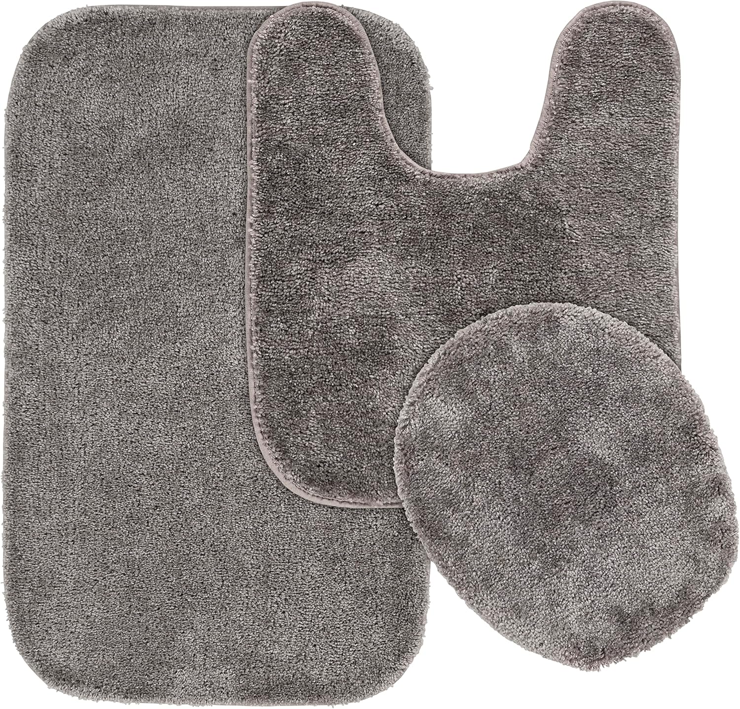 Garland Rug Traditional Nylon Washable 3 Piece Bathroom Set