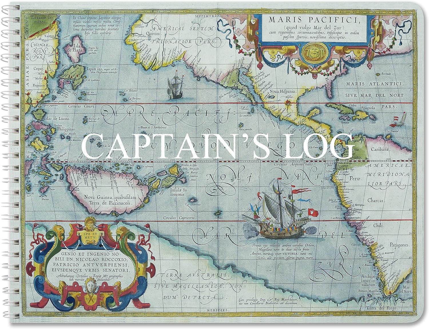 Captain's Log Book | Nautical 100 Pages | Full Color Cover