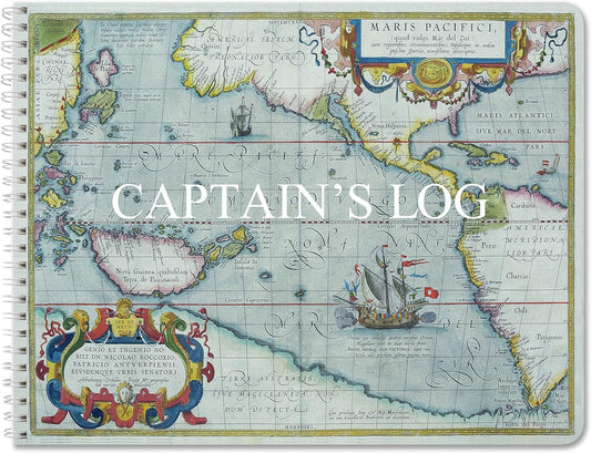 Captain's Log Book | Nautical 100 Pages | Full Color Cover