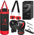 Kids Punching Bag Set in Blue and Black - Complete Youth Boxing Kit