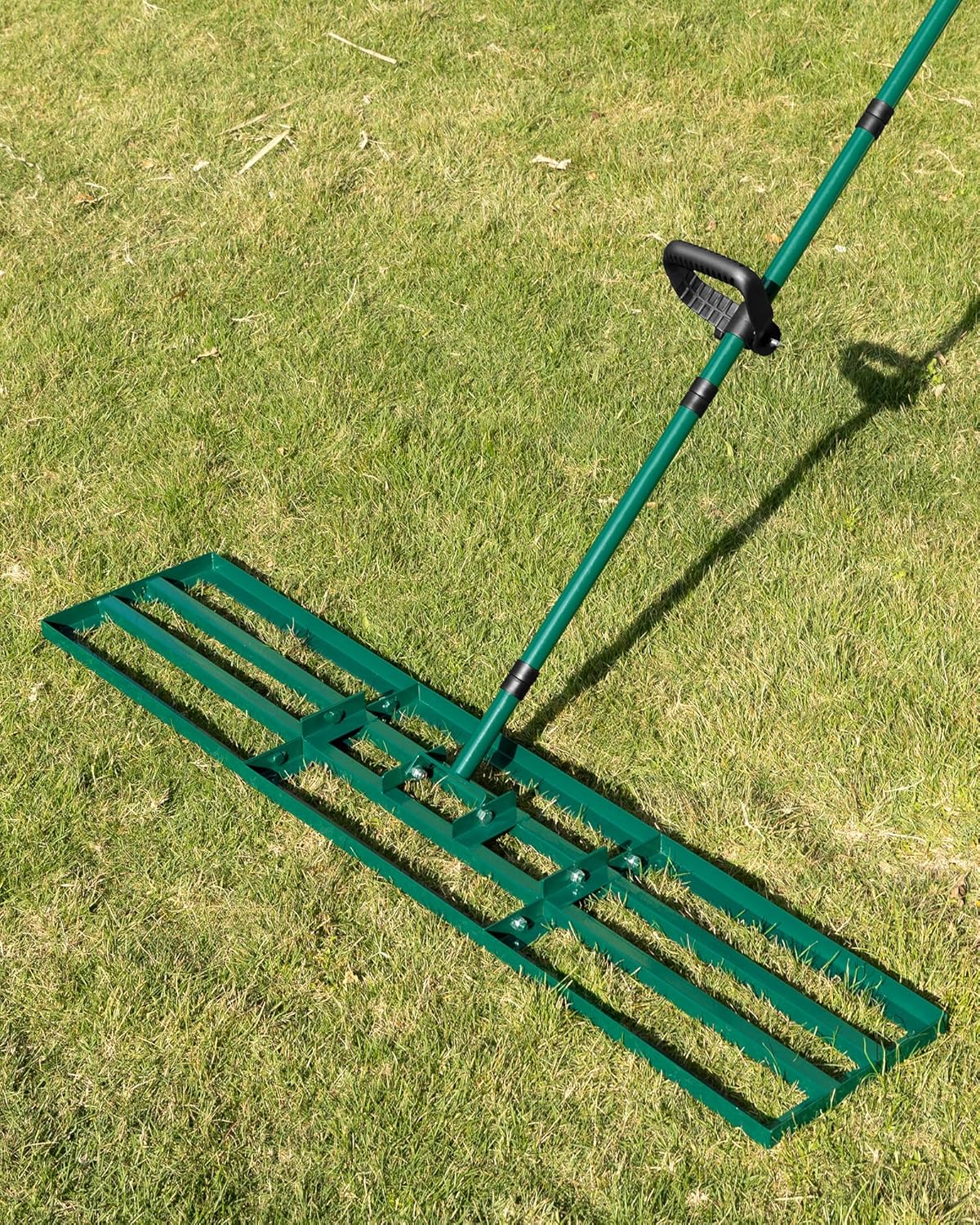 Lawn Leveling Rake 48x10ft' with Adjustable Handle for Easy Use