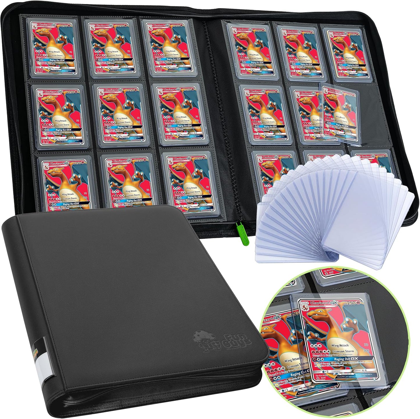 FunGuys Toploader Binder for Trading Cards - Premium Quality Storage
