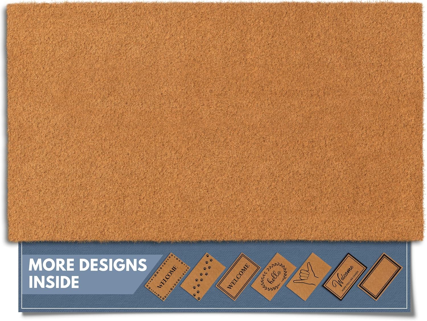 Natural Coco Coir Heavy Duty Backing Doormat for Entryways