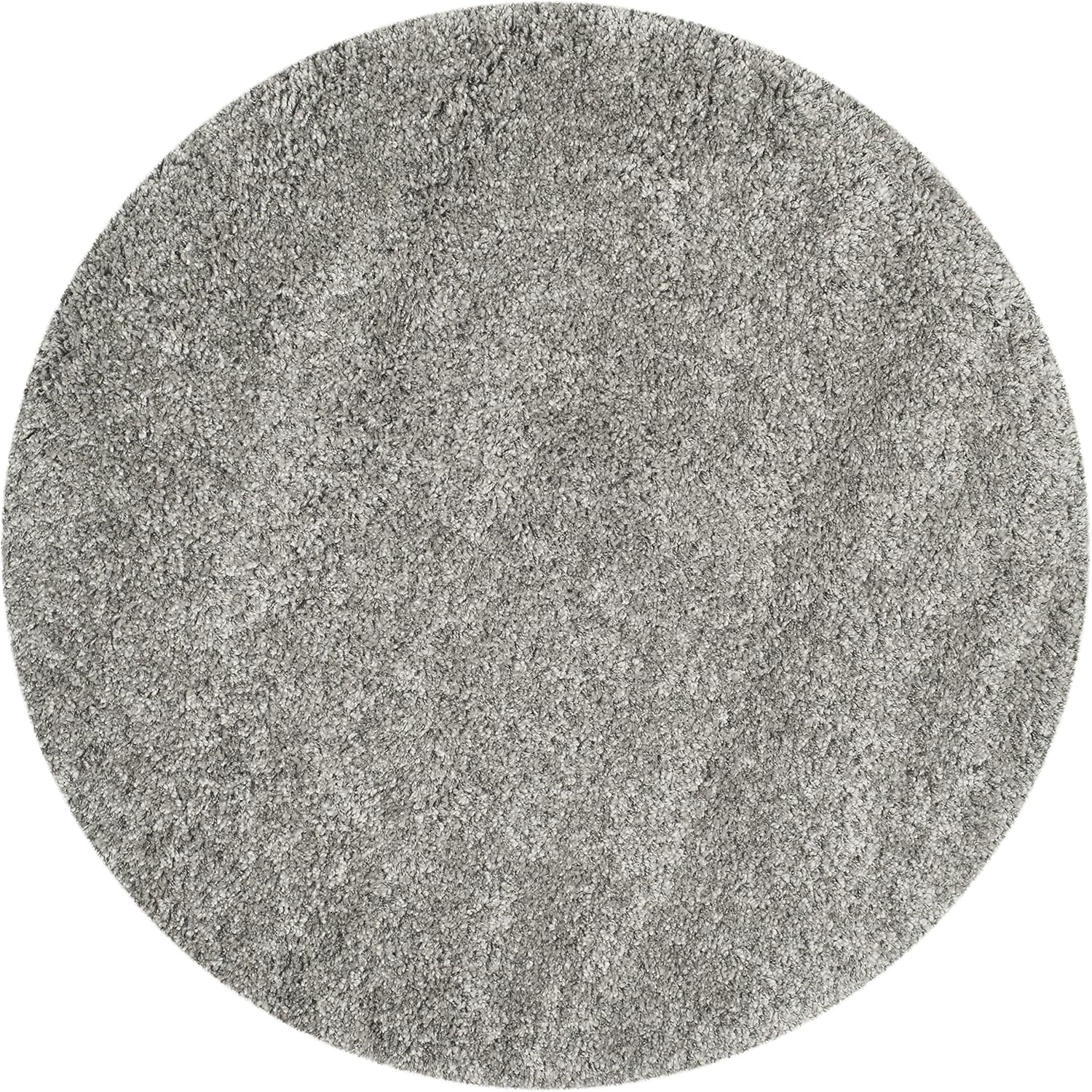 SAFAVIEH California Shag Collection Area Rug - 4ft Round Silver