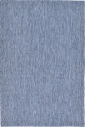 Outdoor Flatweave Area Rug 6 ft 1 in x 9 ft - Durable Blue