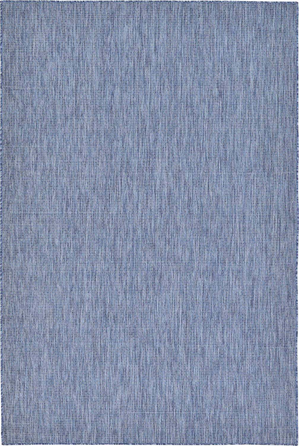 Unique Loom Casual Transitional Solid Heathered Area Rug 6ft 1in x 9ft