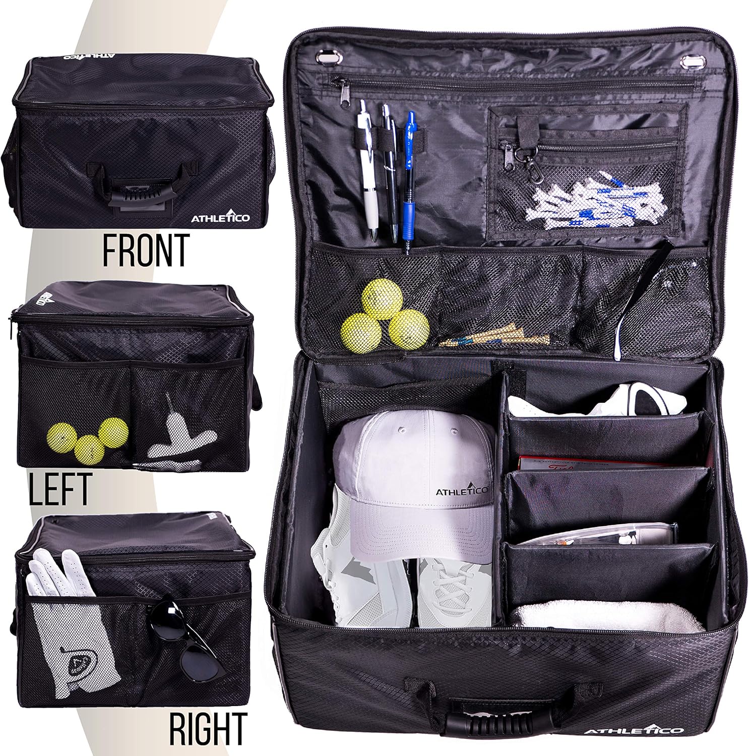 Athletico Golf Trunk Organizer - Perfect Golf Gear Storage