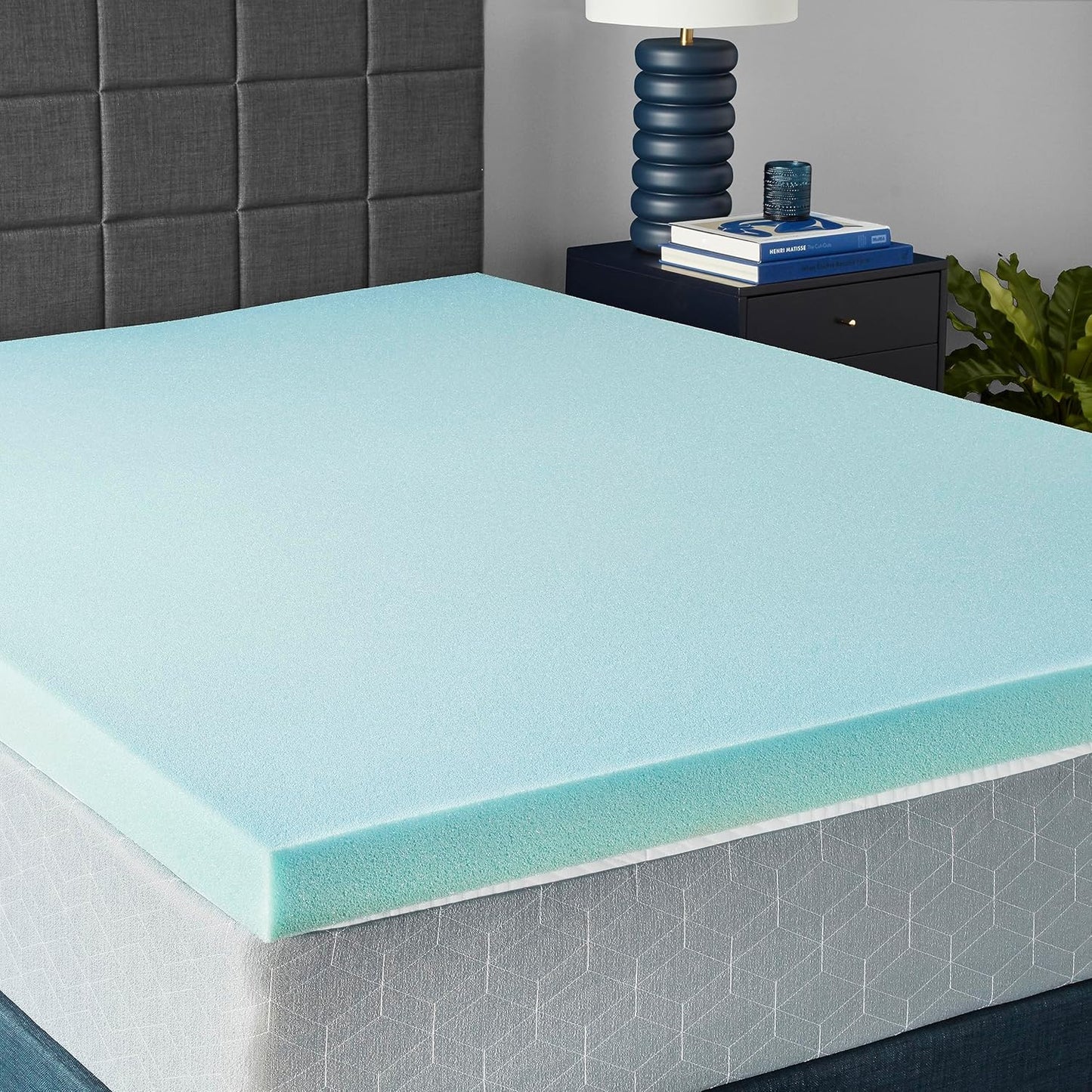 Cooling Gel-Infused Memory Foam Mattress Topper for Comfort