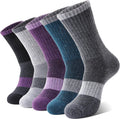 Anlisim Merino Wool Hiking Socks for Women - Warm Thermal Cushion (5