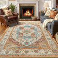 YJ.GWL 5x7 Area Rugs for Living Room, Non Slip Vintage Boho