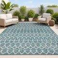 JONATHAN Y Moroccan Geometric Indoor Outdoor Rug 8x10 - Durable Patio