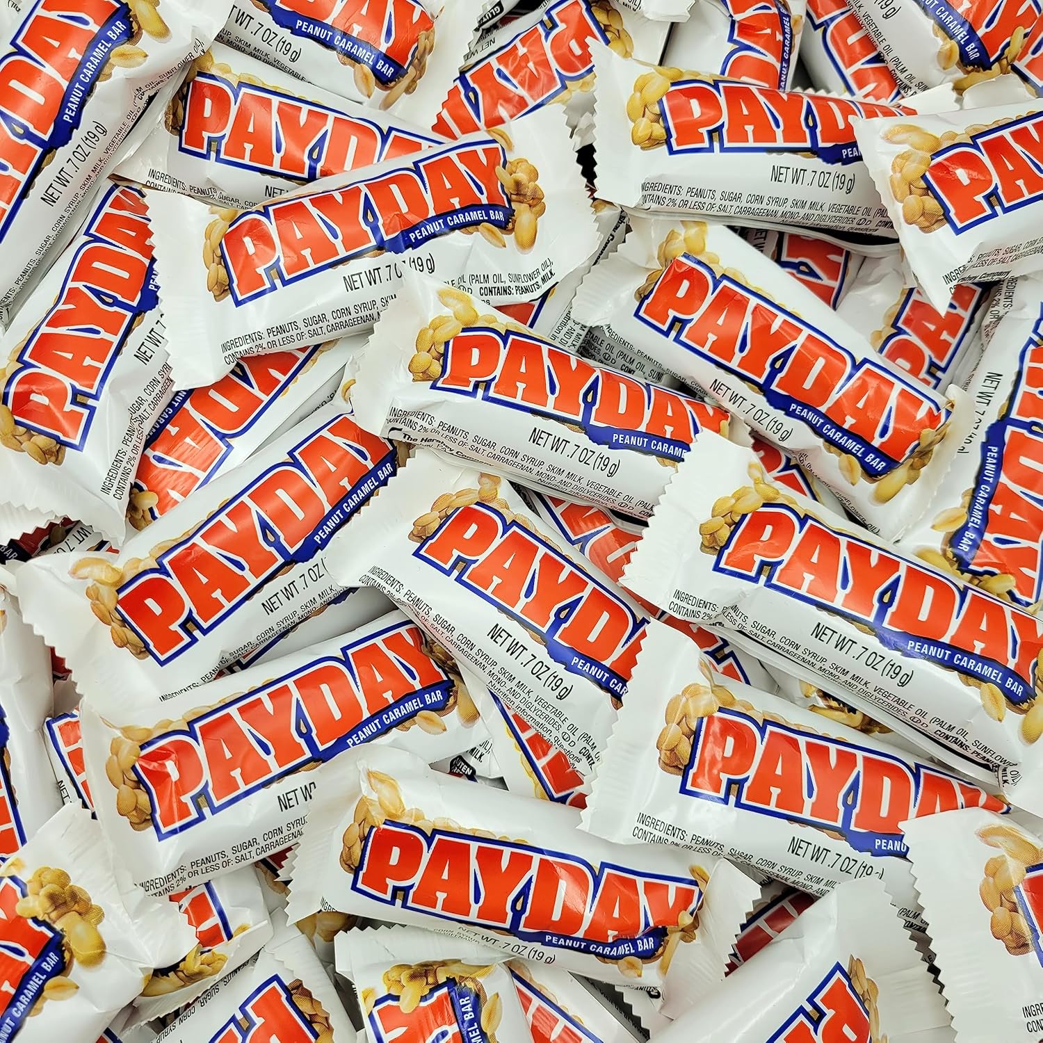 PayDay Peanut and Caramel Snack Size Candy Bars - Bulk Treats