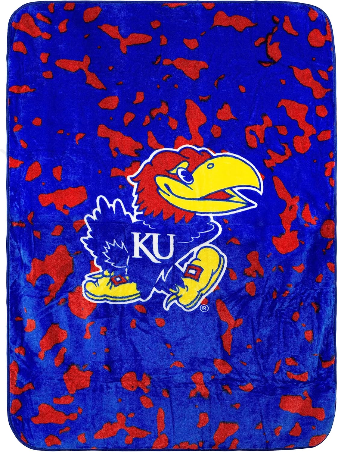 Everything Comfy Kansas Jayhawks Huge Raschel Throw Blanket