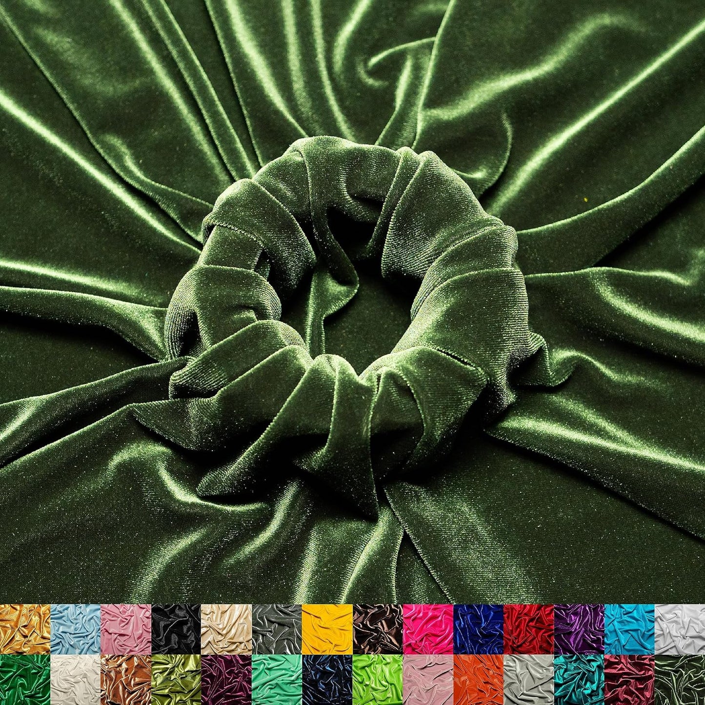 Stretch Velvet Fabric - Soft, Durable, and Versatile for Crafts