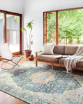 Skye SKY-12 Ocean/Multi 2ft-6ft x 10ft-0ft Runner Rug - Timeless